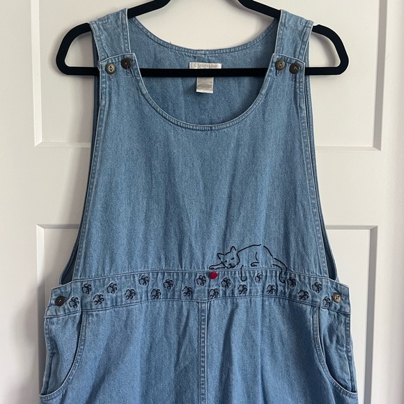 Vintage Cat Jumper Dress Large - Picture 2 of 14